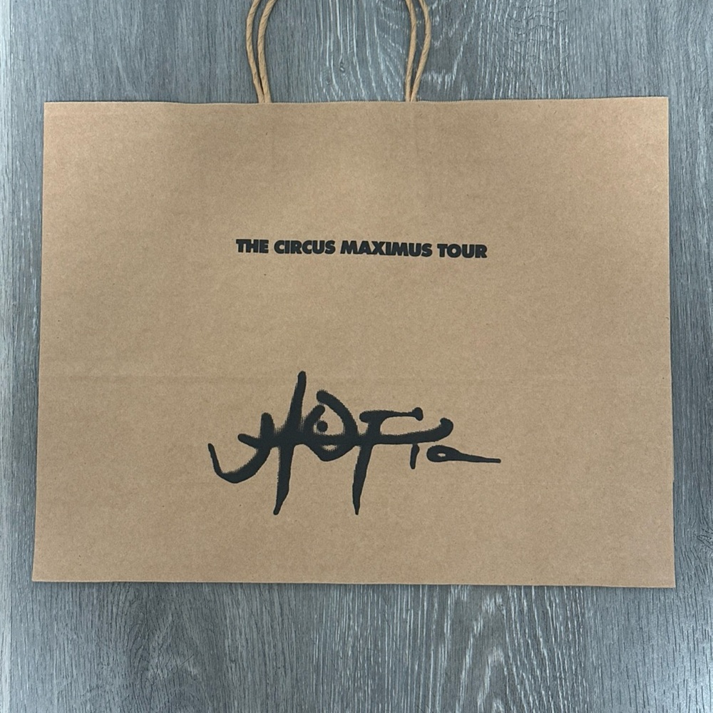 Travis Scott Tour Merch Utopia Circus Maximus Paper Bag MetLife Stadium 10/9/24